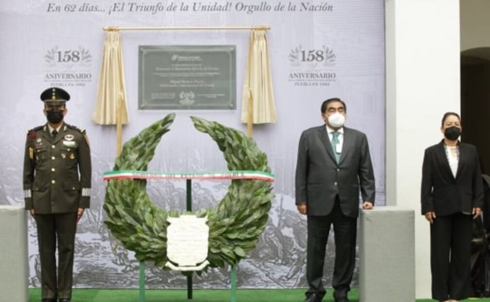 Miguel Barbosa conmemora el 158 aniversario del Sitio de Puebla