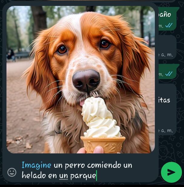 Meta AI de WhatsApp. Foto: Producción EL UNIVERSAL