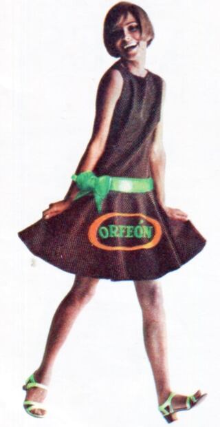 Modelo a go-gó de Discos Orfeón. Foto: Colección Villasana