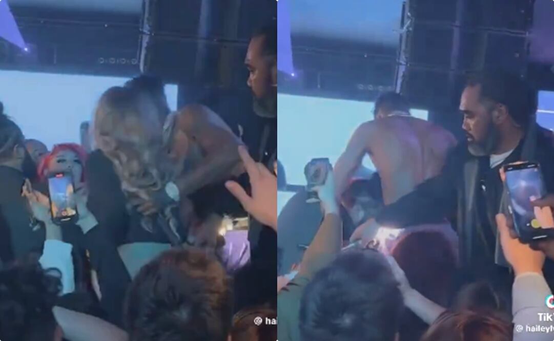 Rapero empuja a fan en pleno concierto. Foto: Captura de video