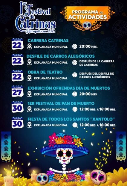 ¿Dónde y cuándo será el primer Festival de Pan de Muerto en Huixquilucan?