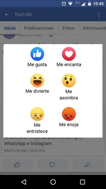 Facebook modificó sus reacciones y así lucen ahora