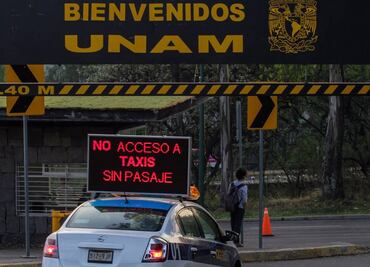 UNAM evita ingreso de taxis sin pasaje a CU