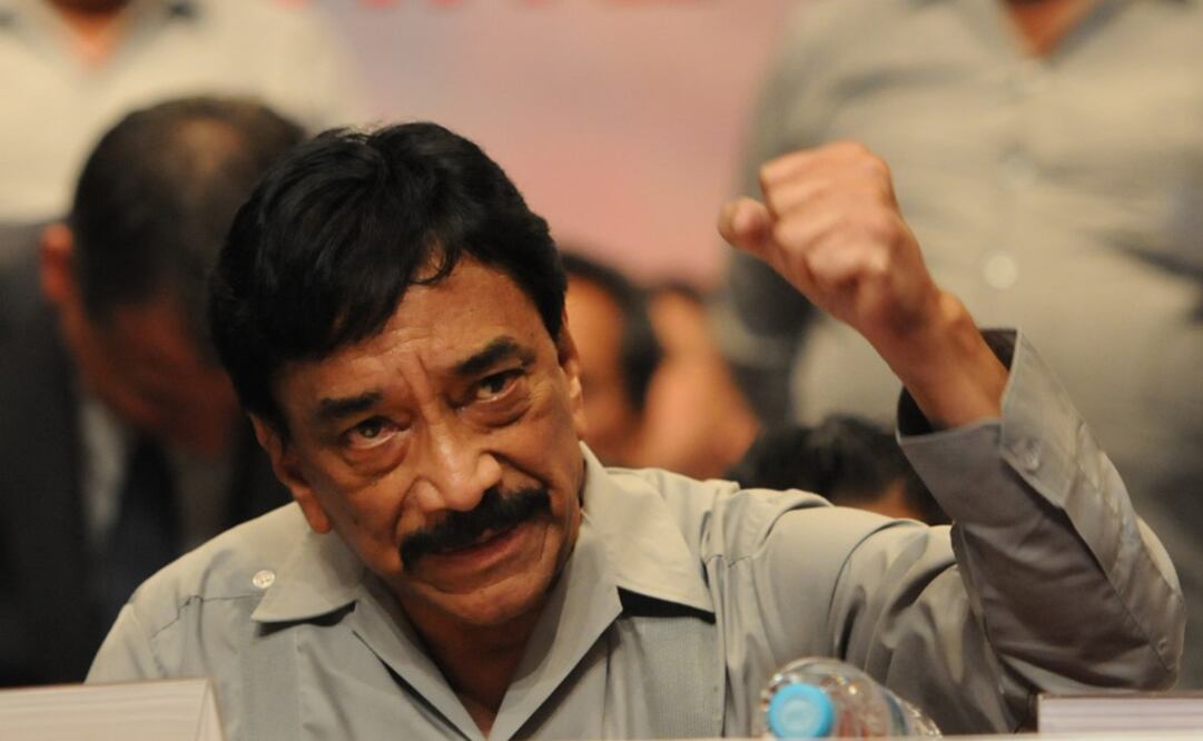 Víctor Flores, the leader of the Mexican Union of Rail Workers- Photo: File Photo/EL UNIVERSAL