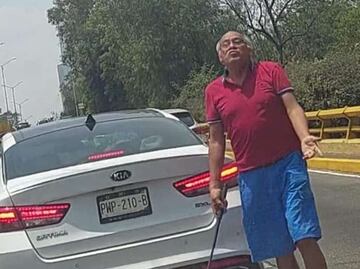 Cae sujeto que agredió a familia sobre Eje 3 Oriente y Avenida Churubusco