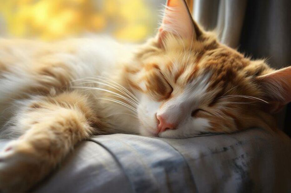 Al igual que los humanos, los gatos pasan por diferentes fases de sueño. Fuente: Freepik.
