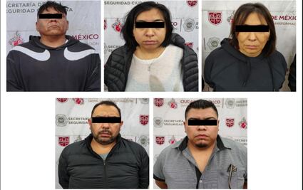 Detienen a cinco narcomenudistas en Tláhuac y Xochimilco; aseguran más de mil 300 dosis de droga