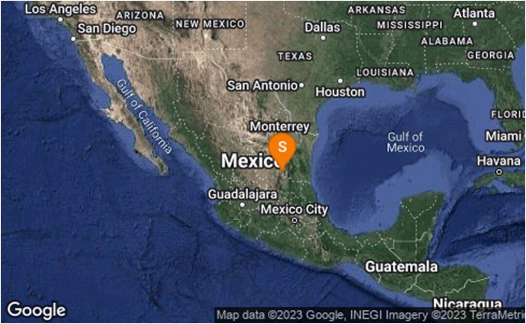 Sismo en SLP. Foto: @SismologicoMX