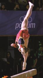 Entusiasta cierre de los gimnastas