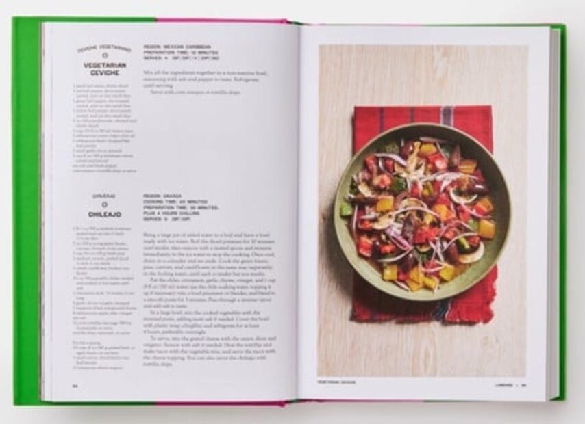 El libro de la cocina mexicana con una visión vegetariana