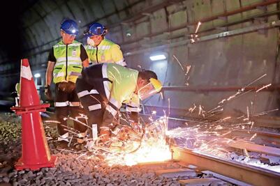 Sustituirán 3.2 km de vías en Línea 12 del Metro