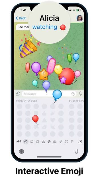 Emojis interactivos, conoce la nueva función de Telegram