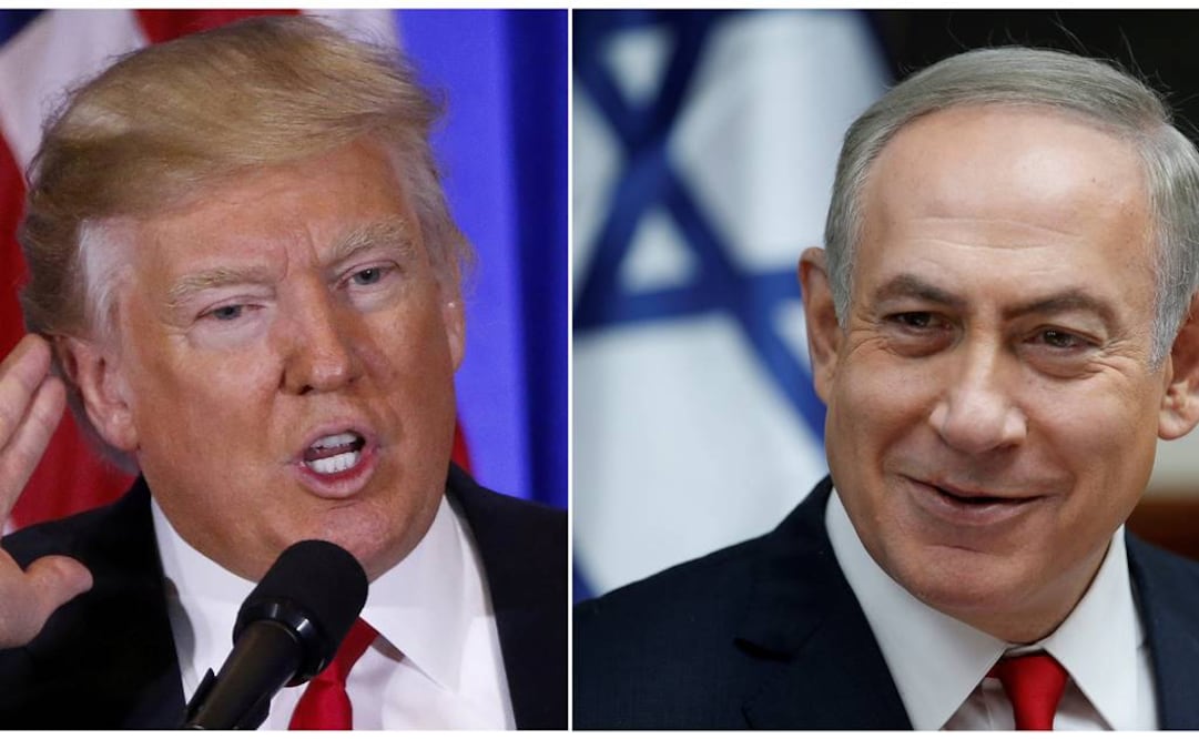 El presidente Donald Trump y el primer ministro de Israel, Benjamín Netanyahu. Foto: Archivo EL UNIVERSAL