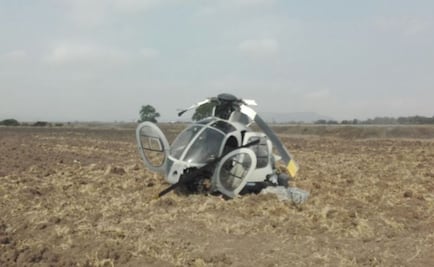 Helicóptero de Sedena realiza aterrizaje forzoso en Tequixquiac