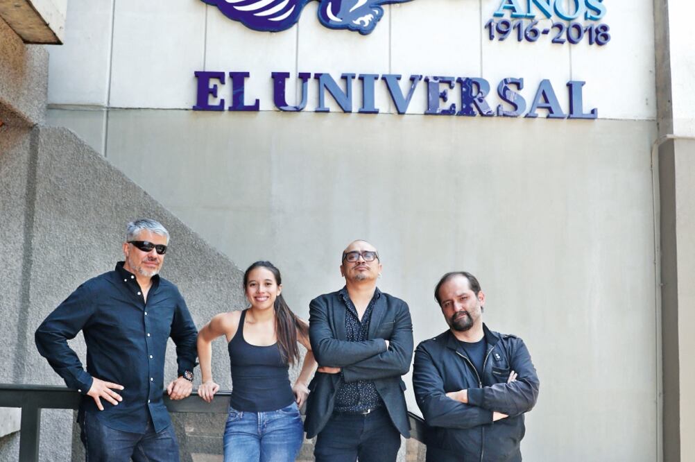 Luis Artagnan, Reneé Sabina, Guillermo León y Erwin Veytia (BERENICE FREGOSO.EL UNIVERSAL)