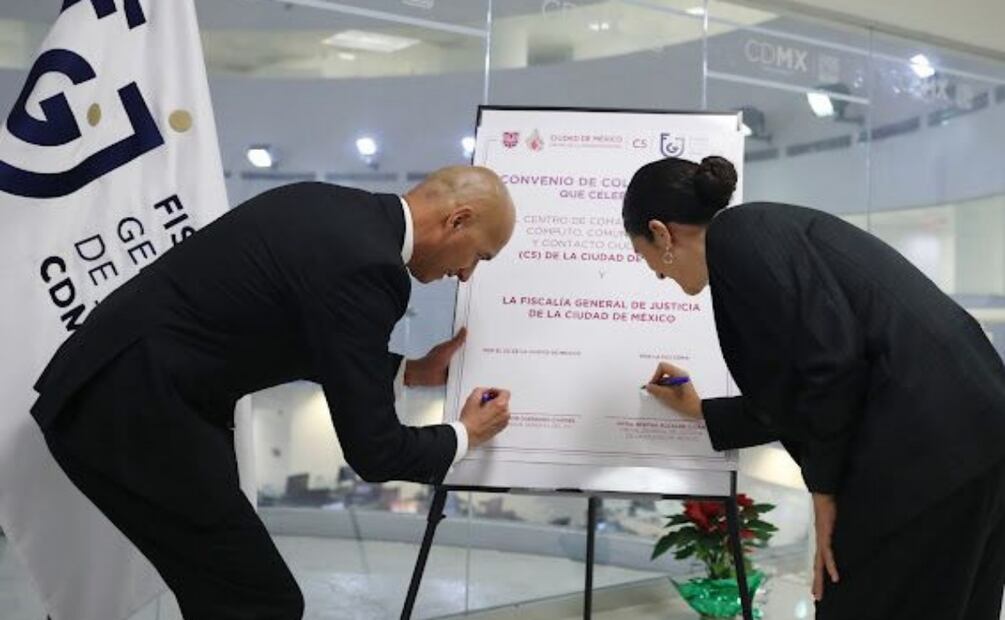 Fiscalía CDMX y C5 refuerzan vigilancia; nuevo sistema de señal espejo agilizará investigaciones por robo de vehículos. Foto: Especial