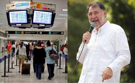 Captan a Fernández Noroña abordar vuelo en el Aeropuerto Internacional; suspende videocharlas a menos que "empezara la tercera guerra mundial”