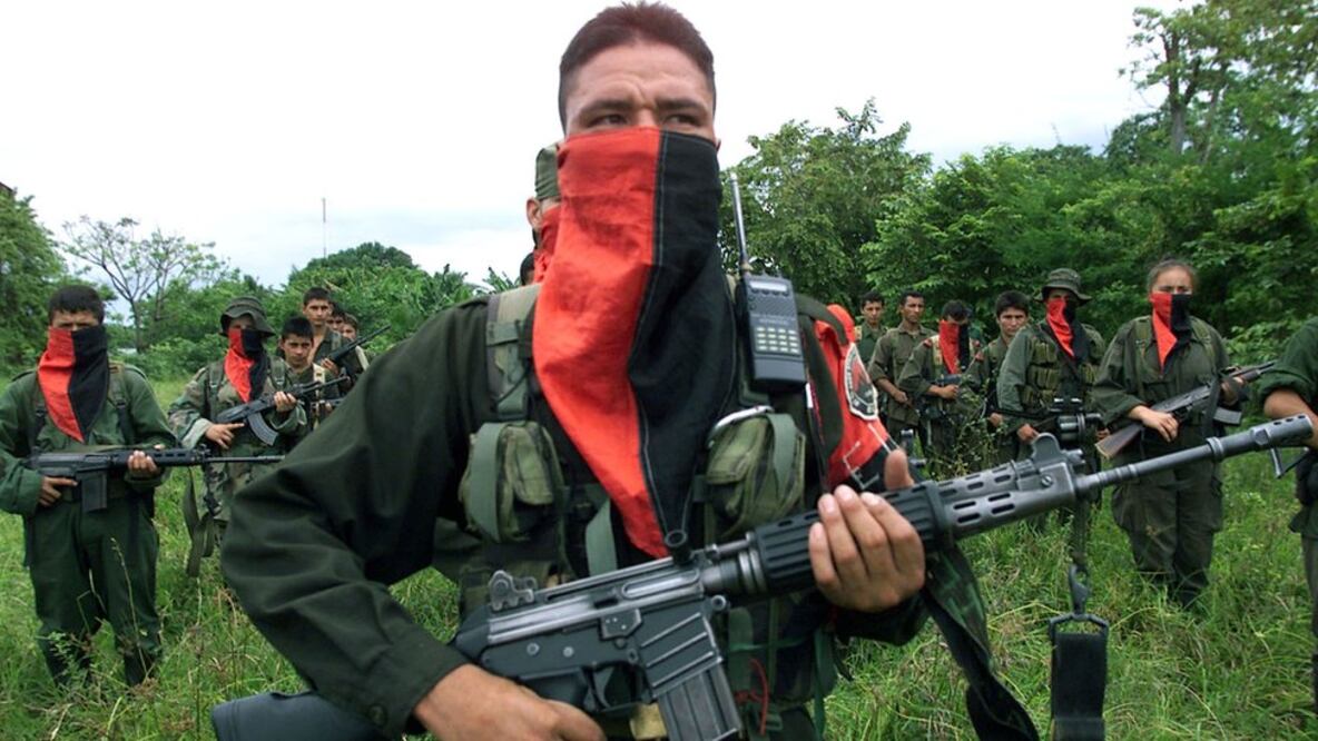 En la imagen, guerrilleros del ELN