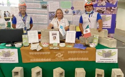 Hija de albañil crea block ecológico a prueba de balas en Tamaulipas