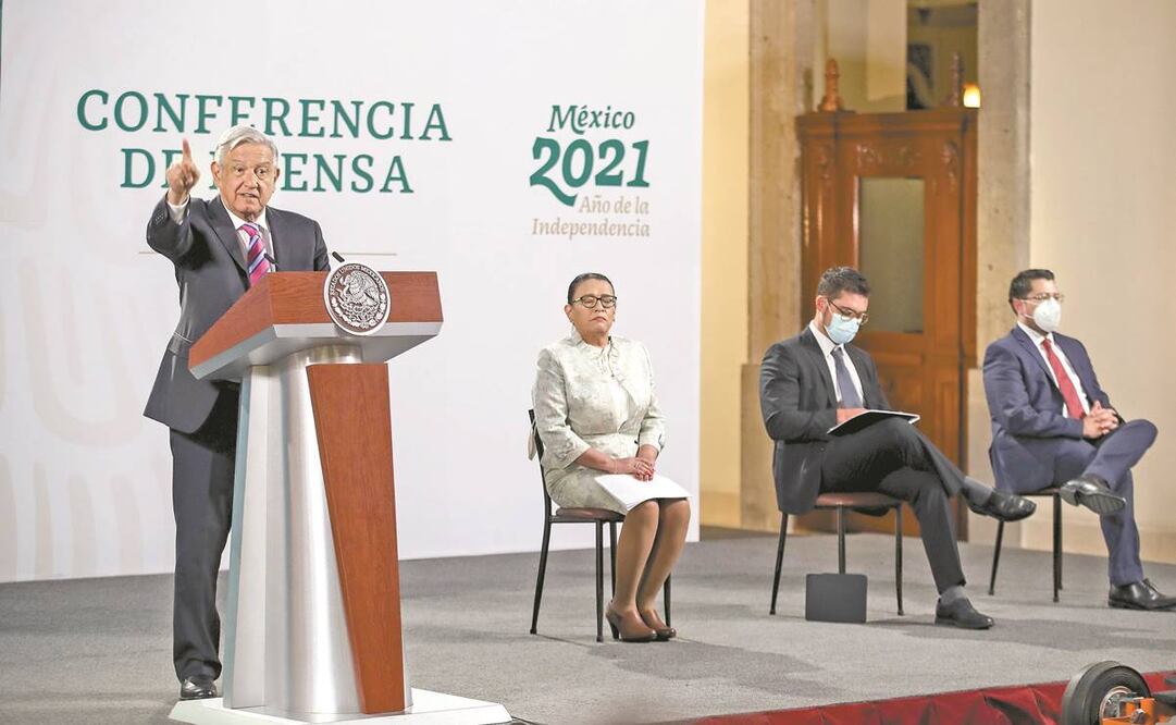 El presidente Andrés Manuel López Obrador pidió a todos los candidatos que actúen con firmeza y aplomo, porque la libertad no se implora, se conquista. Foto: Germán Espinosa. EL UNIVERSAL