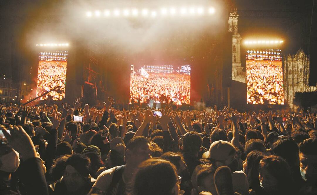 La banda de rock Maldita Vecindad y Los Hijos del Quinto Patio lograron reunir a más de 110 mil personas en el Zócalo de la capital del país el pasado sábado 16 de julio. Foto: Archivo/EL UNIVERSAL.