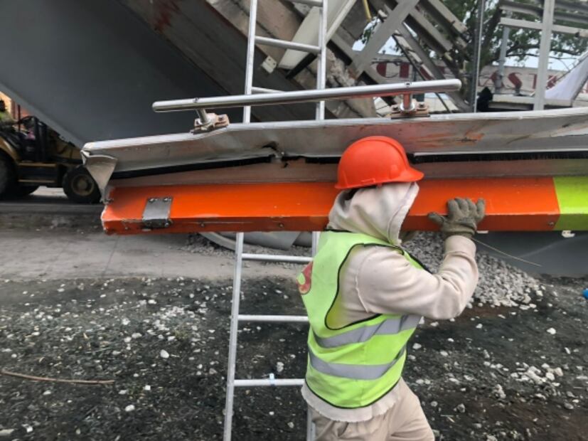 Inician trabajos de remoción de escombros en estación Olivos tras desplome