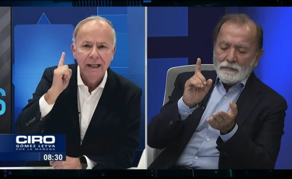 Ciro Gómez Leyva y Epigmenio Ibarra. Foto: captura