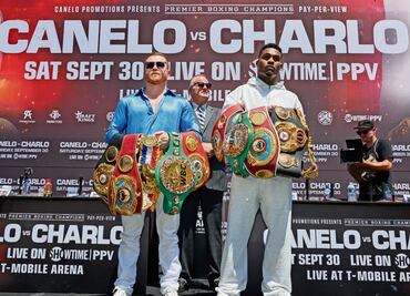 Canelo Álvarez y Jermell Charlo cumplen en el pesaje ¡Vencen a la báscula!