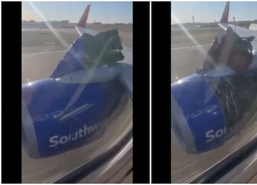 VIDEOS: Avión de Southwest Airlines realiza aterrizaje de emergencia tras desprenderse cubierta de motor