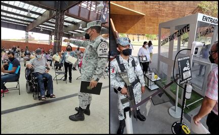 Con control de la Guardia Nacional, fluye vacunación antiCovid-19 de maestros en Oaxaca