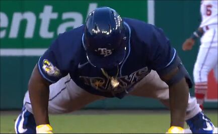 Randy Arozarena estrena festejo en Grandes Ligas