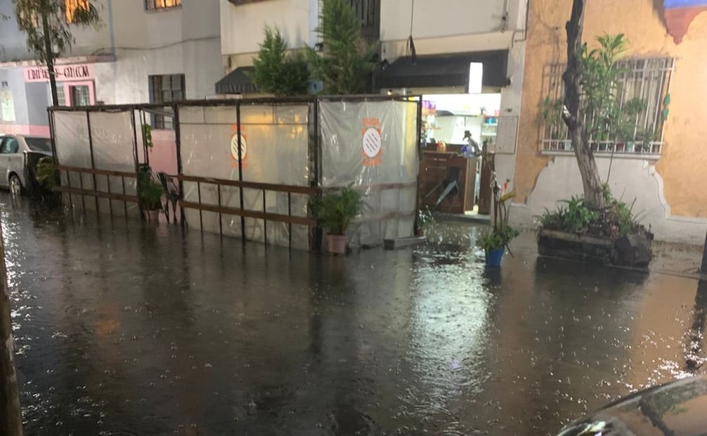 Intensas lluvias dejan afectaciones en la CDMX (10/08/2025). Foto: Especial