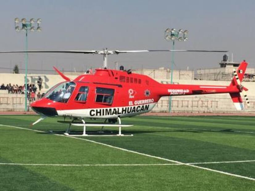 Presentan a "El Guerrero" para realizar patrullajes aéreos en Chimalhuacán 
