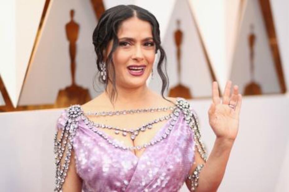 El vestido de Salma Hayek en los Premios Oscar 2018