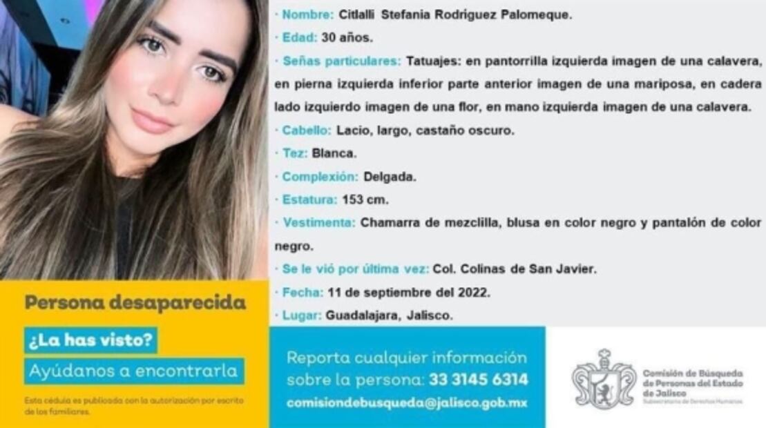Buscan a influencer Xitlally Palomeque y su novio, desaparecidos en Jalisco