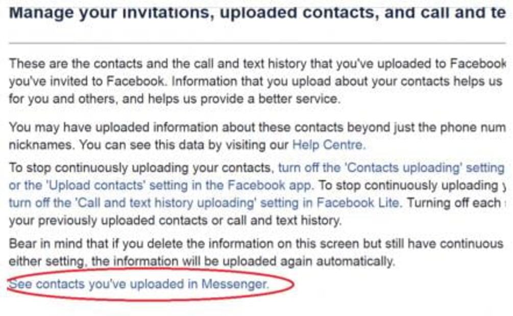 Recupera contactos de tu teléfono con Facebook