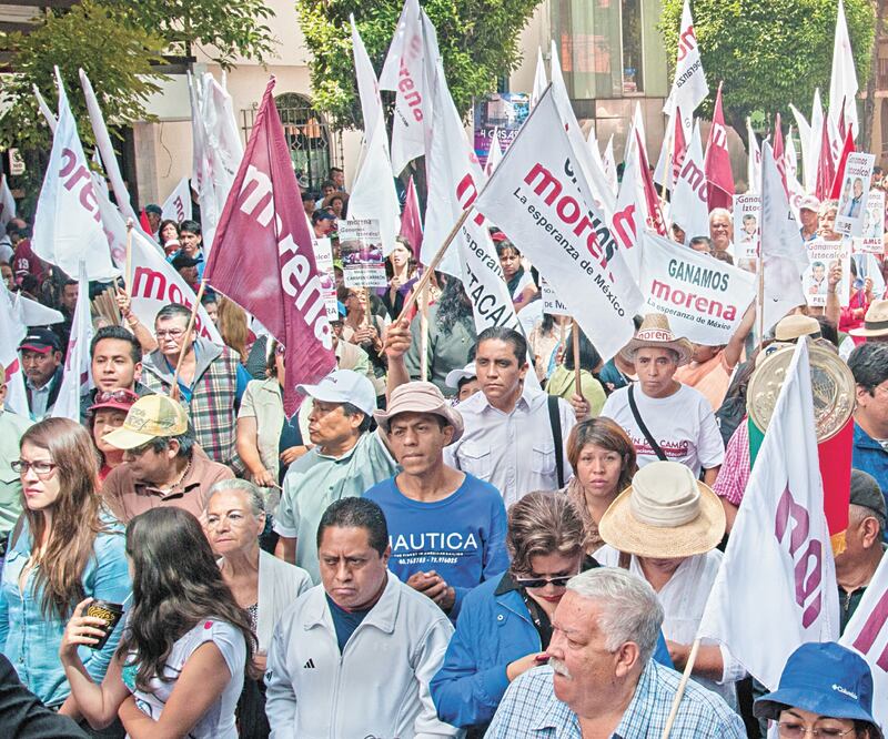 Mientras un sector de Morena promueve la alianza con el Verde, otro se opone a ello.  ARCHIVO EL UNIVERSAL