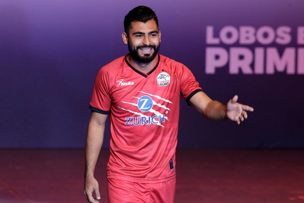 Imago7. Amaury Escoto durante la presentación del uniforme oficial de los Lobos BUAP 