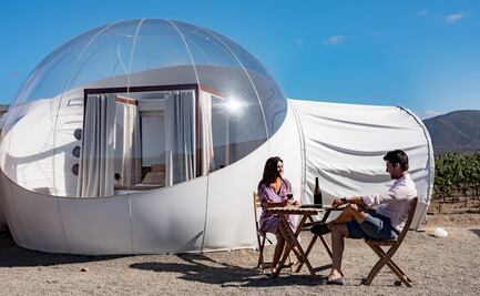 Un hotel burbuja y otros lugares para dormir en Valle de Guadalupe