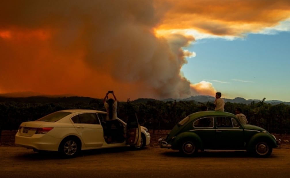 Así se ven los incendios de California desde el espacio