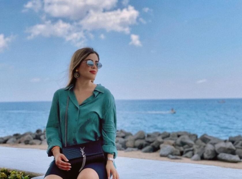 Las bolsas de lujo de María Fernanda, ex novia de Christian Nodal