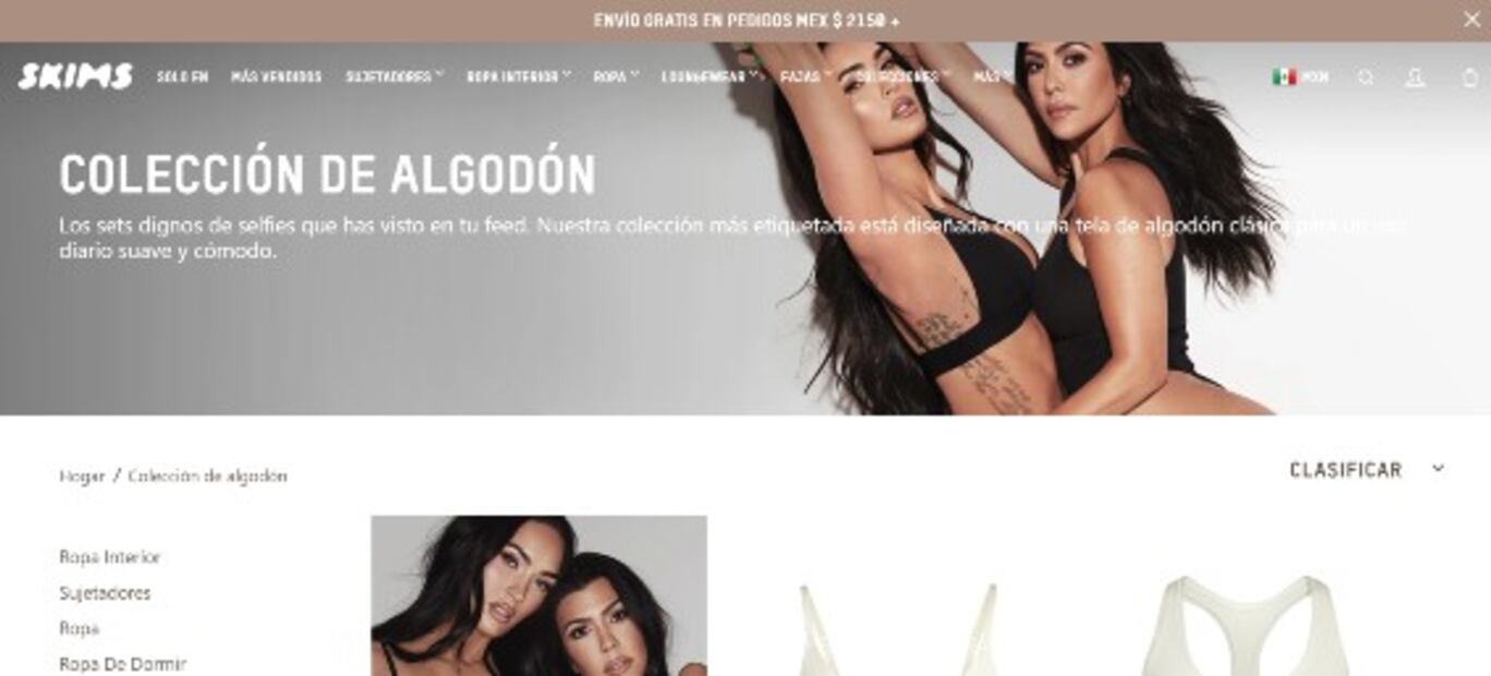 Detalles de la lencería con la que posaron Kourtney Kardashian y Megan Fox 