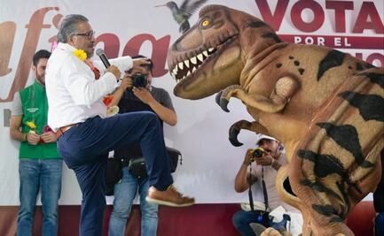 En mitin de Delfina, prometen extinguir a los “prianosaurios” en el Edomex