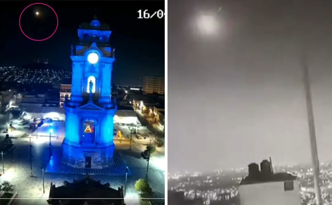 La UNAM explica qué fue el fenómeno brilloso que se observó la noche del 16 de abril en el Valle de México. Foto: Captura de pantalla en X