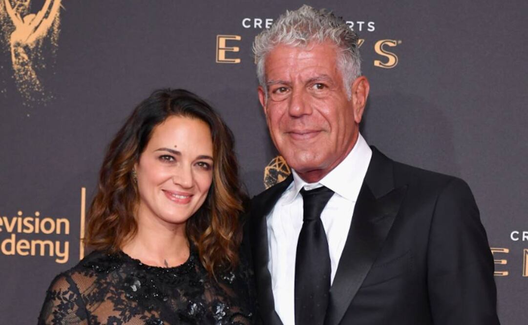 Asia Argento y Anthony Bourdain tenían una relación libre, según Rose McGowan FOTO: AFP