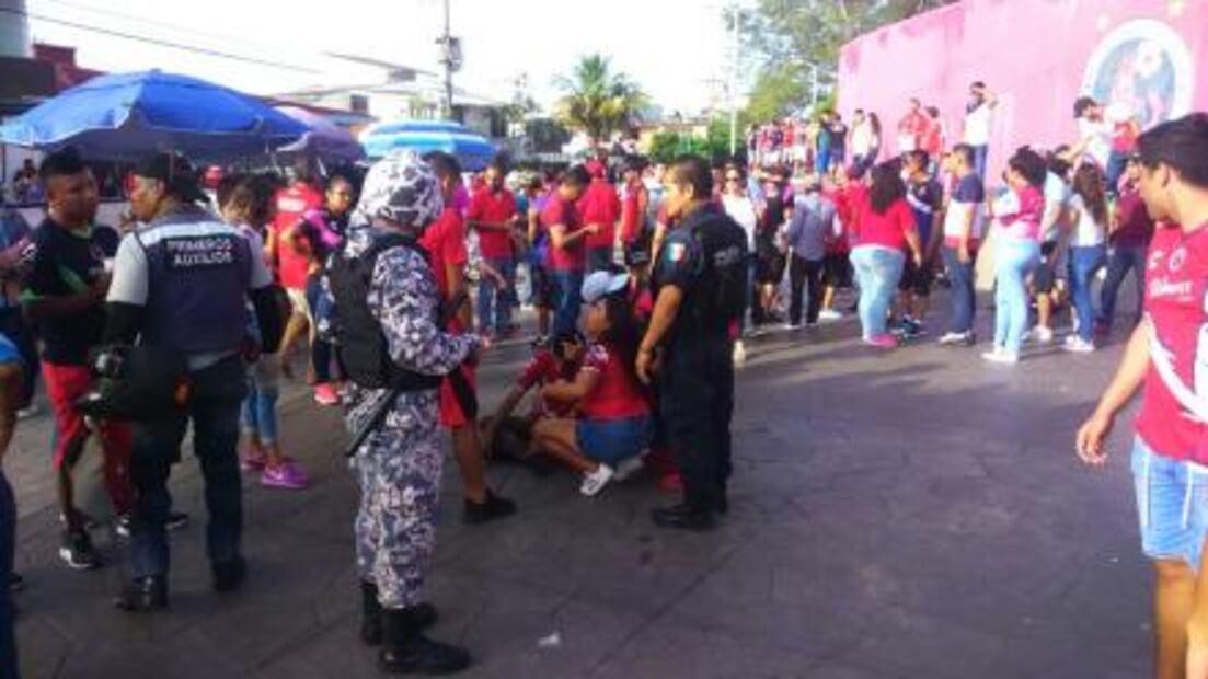 La violencia se hizo presente previo al Veracruz vs Pumas