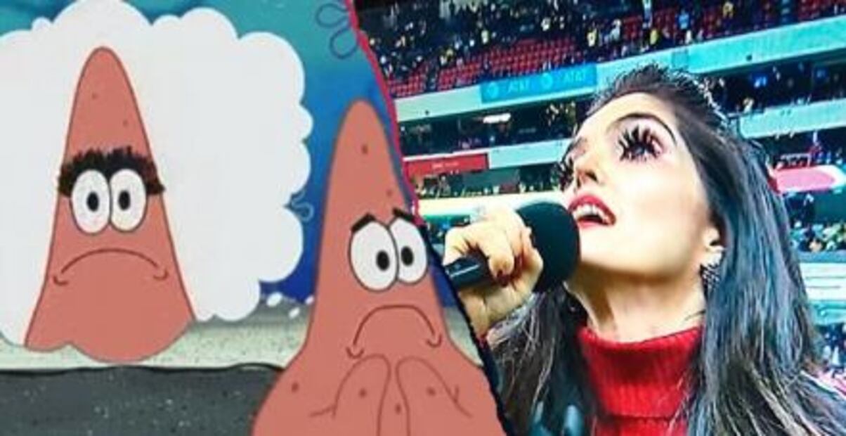 Ana Bárbara "cruzazulea" en final de Liga MX