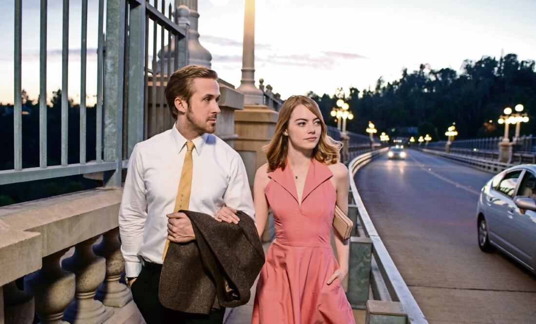 Además de dinero, la película va por los premios. Ryan Gosling y Emma Stone aspiran al Oscar en la categoría de Mejor Actor y Actriz, respectivamente (FOTOS: CORTESÍA)
