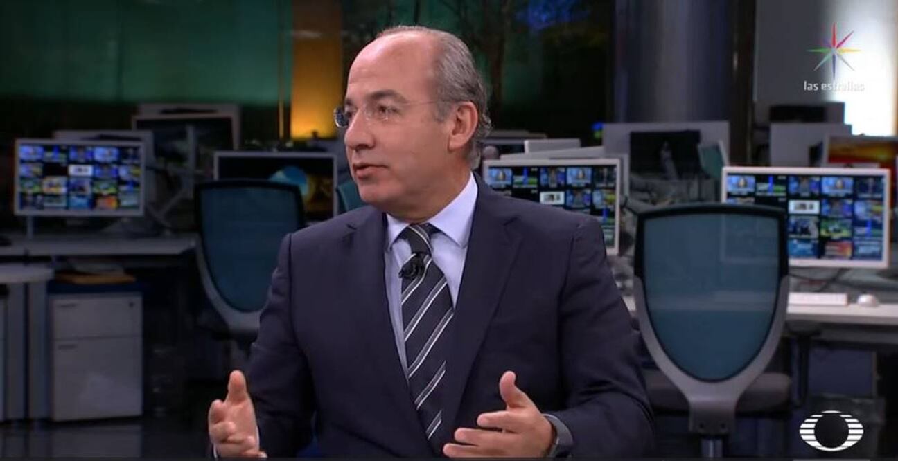 El ex presidente Felipe Calderón Hinojosa. Foto: @NTelevisa_com 