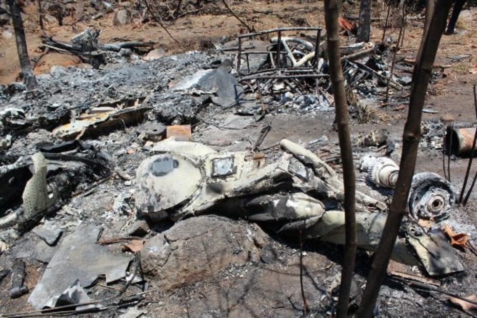 Cuando el Cártel Jalisco derribó un helicóptero militar en 2015